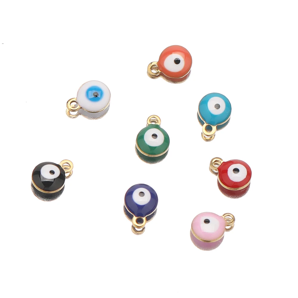 20 Stück Edelstahl Perlen in Goldfarbe mit Sternenmotiv, Charms für DIY Schmuckherstellung, Zubehör für Halsketten, Armbänder, Bastelzubehör – Detail 5