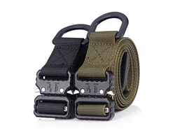 Belt For Men width 1 Inch 25mm Tactical belts Quick Release Buckle Metal Outdoor Training fit for 26-46 Inch Waist