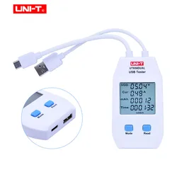 UNI-T UT658 USB Tester Charger Type A/C Interface Mobile Fast Charge Current Capacity Energy Resistance Tester USB Power Meter