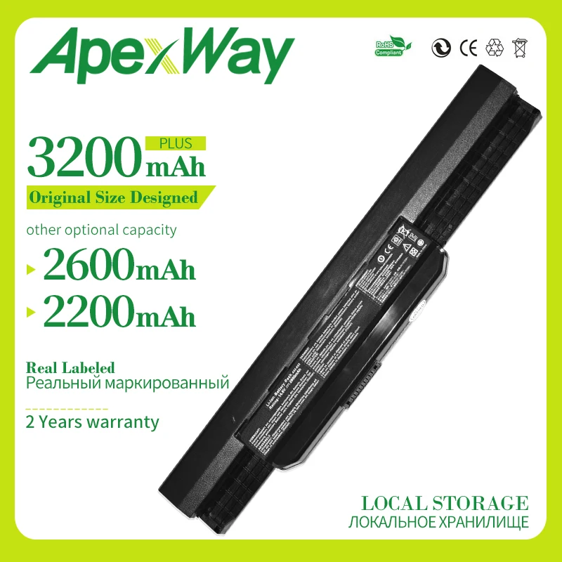 ApexWay 14.4V Battery for Asus K53S A32 k53 A42-K53 A31-K53 A41-K53 A43 A53 X84 k53ta X53U X53B X54H K43 K53 X43 k53t x54h X54