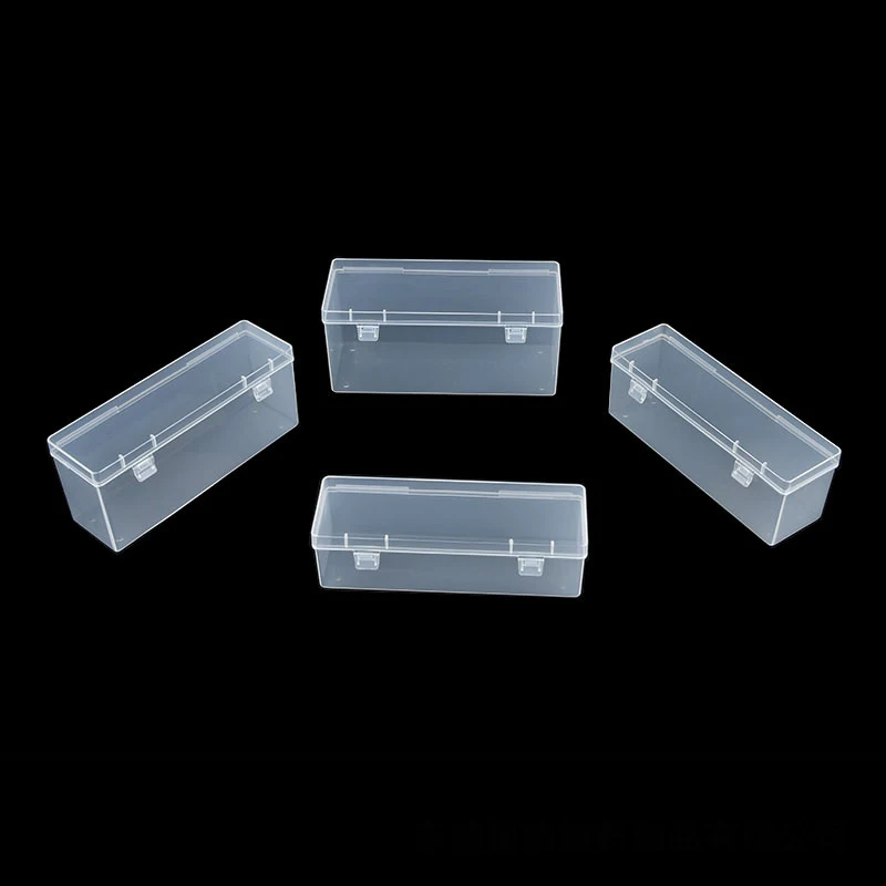 5 PCS long Plastic Dustproof Waterproof Box for  Electrical hardware Accessories Organizer transparent