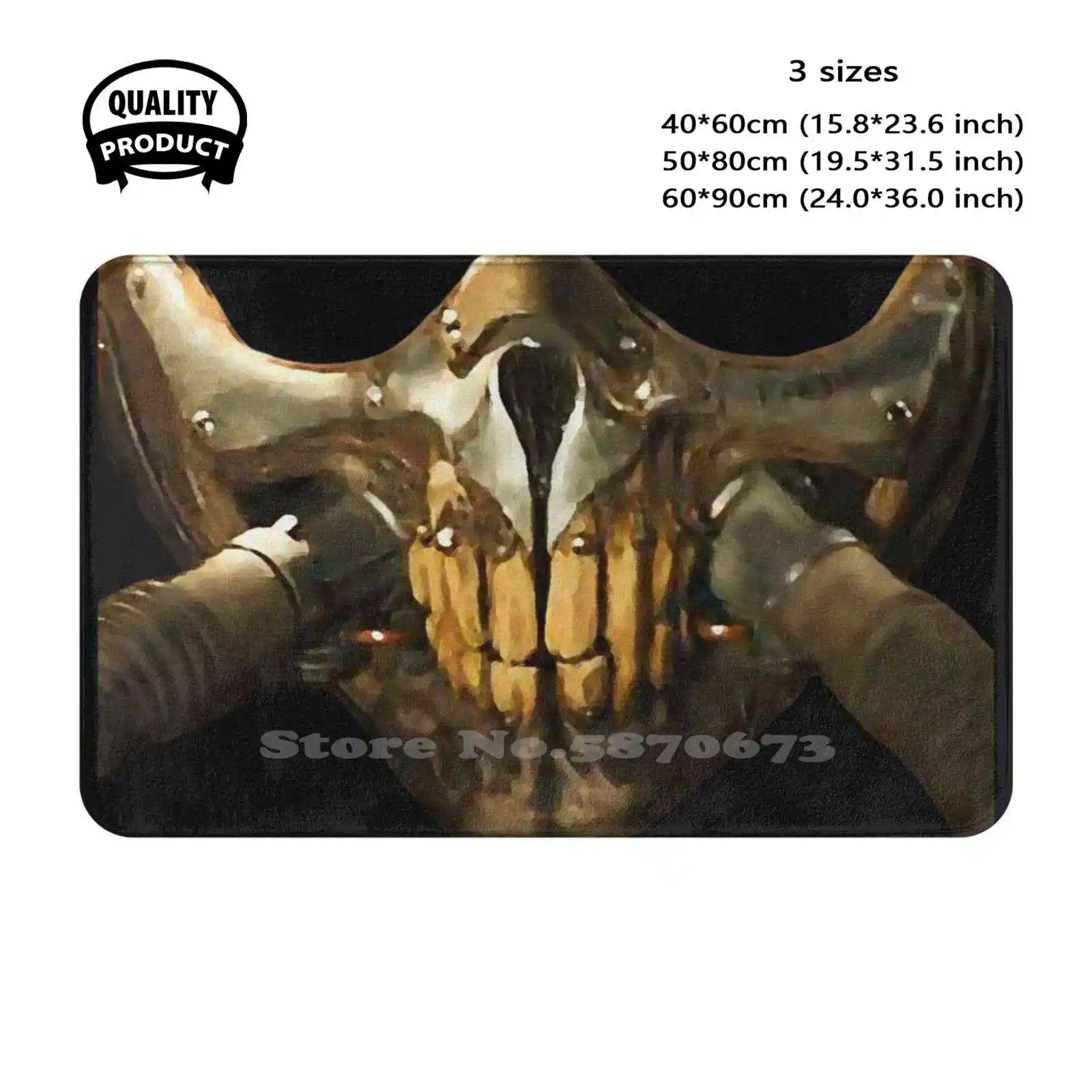 Immortan Joe Mask Soft Cushion Home Carpet Door Mat Car Rug Mad Max Immortan Joe Fury Road War Boy