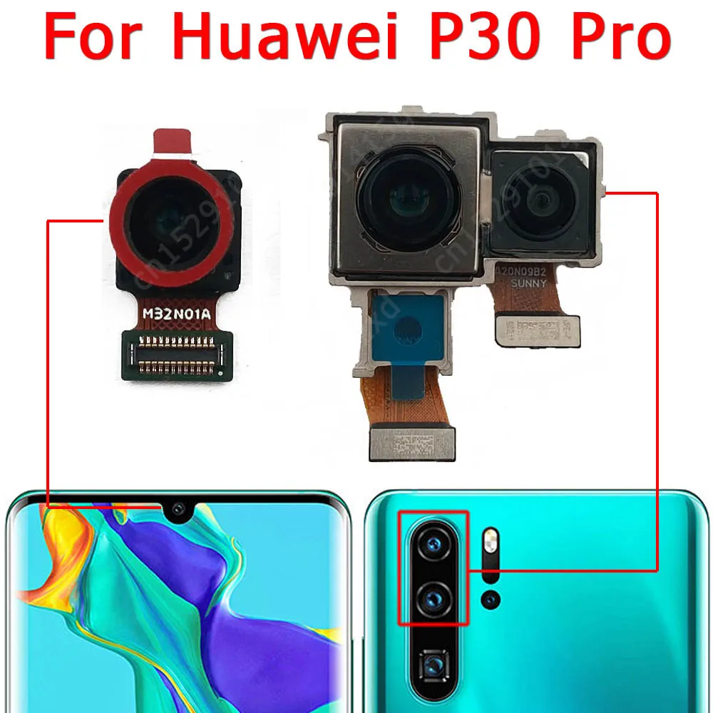 For Huawei P30 Pro P30Pro Front Rear View Back Camera Frontal Main Facing Small Camera Module Flex Replacement Parts