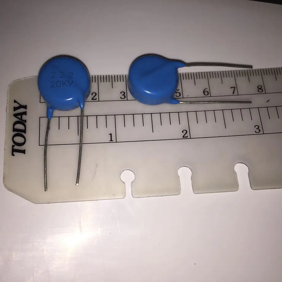 10pcs/lot 20KV 222K 2200PF 2.2NF 222 20KV 0.0022UF  222 ceramic capacitors new original