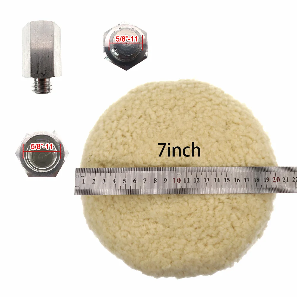 Double Sided Wool Buffing Pad 7\