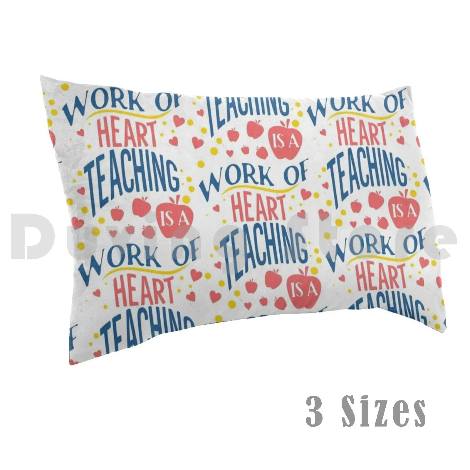 Teaching Is A Work Of A Heart Pillow Case Printed 50x75 Teacher Teach English Teacher Meme English Teacher