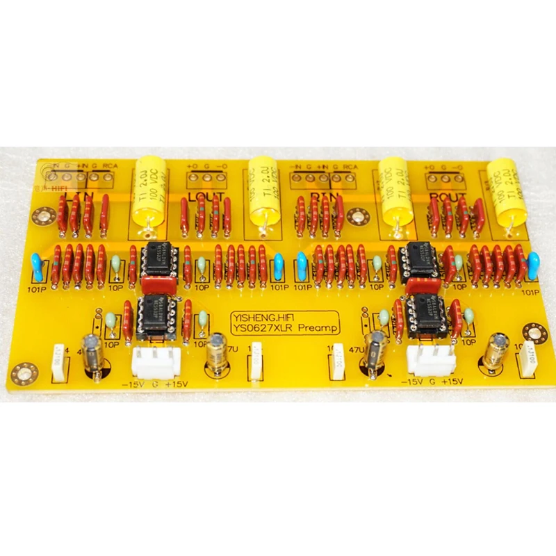 DC15V S0627 Power Amplifier Balanced Preamp Power Amplifier High Resolution and Sweet Voice Gold-plated PCB Kit/finished Board