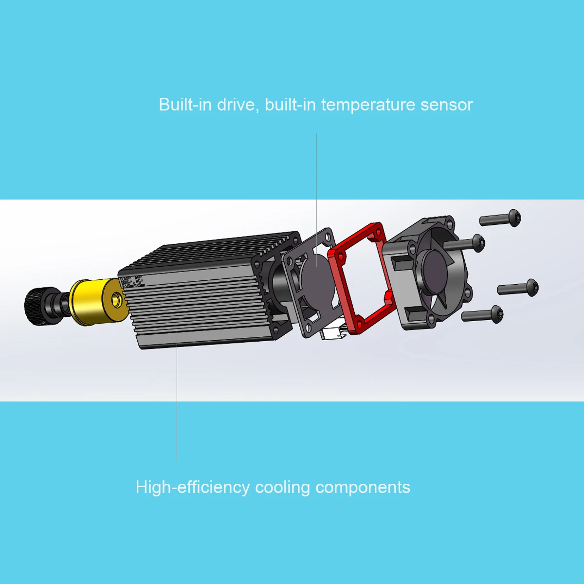 N30610โมดูลเลเซอร์450nm Continue เลเซอร์หัว Pwm เครื่องทดสอบเลเซอร์แกะสลักเครื่องตัดไม้เครื่องหมายเครื่องมือ