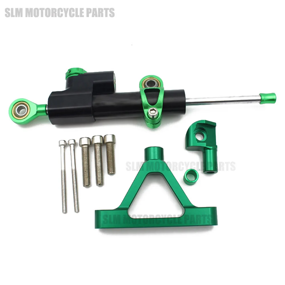 

Motorcycle Steering Damper Set Stabilizer With Bracket Mounting Assemblly For Kawasaki ZX6R ZX-6R 2007-2008 2007 2008