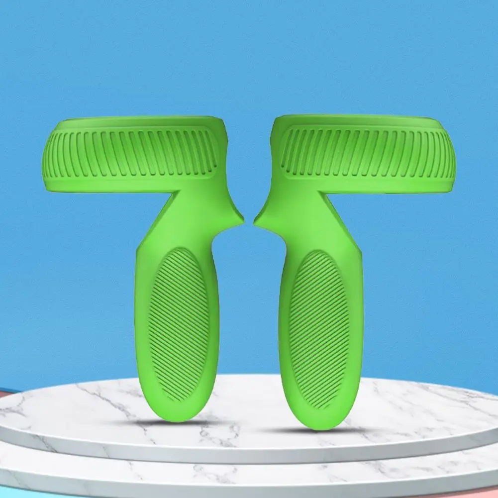 1 Paar Vr Handvat Grip Beschermende Huid Antislip Stofdicht Slijtvaste Beschermende Kussen Met Opknoping Riem Voor oculu Quest 2