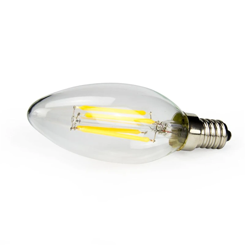 

10X E14 LED Retro Candle Bulb 220V 4W 8W 12W LED light lamp C35 C35L Filament LED Diode Bulb Incandescent Chandelier Lampara