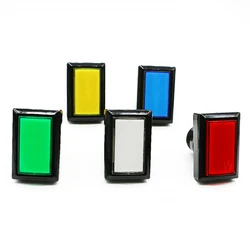 50* 33mm Rectangle Light Push Button Game Machine Arcade 12v LED Momentary Illuminated Switch