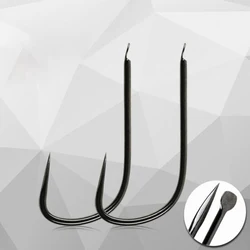 50pcs/ Set Small Fishing Hooks for Panfish Perch Trout Sunfish Bluegrill No Barb Fishhook for Carp Fishing Fishing Tackle