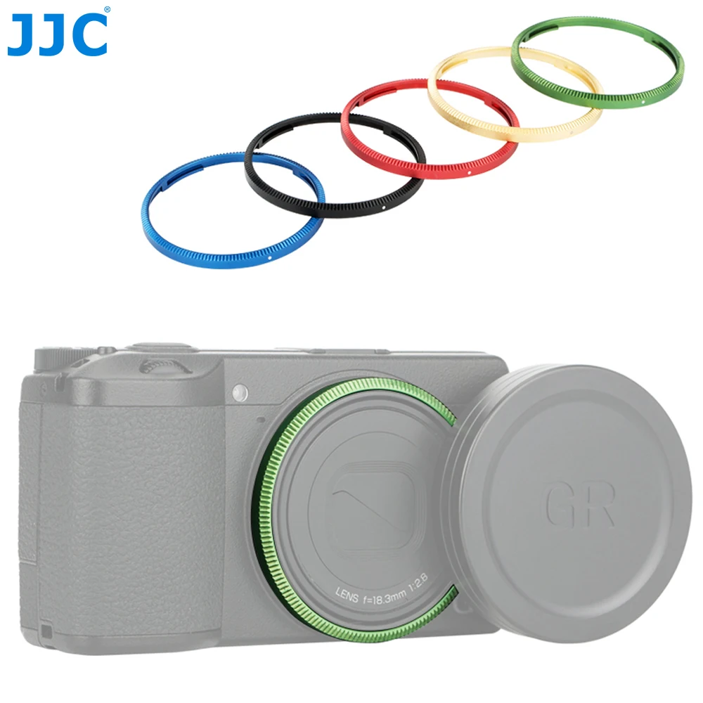 Jjc Duurzame Aluminium Lensring Voor Ricoh Gr Iii Hdf Gr Iii Griii Gr3 Camera Vervangt Ricoh GN-1 Lensdecoratie Ringdop