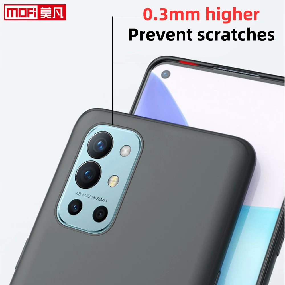 Matte TPU case for OnePlus 9R, soft, ultra thin, non-slip, full back cover for camera