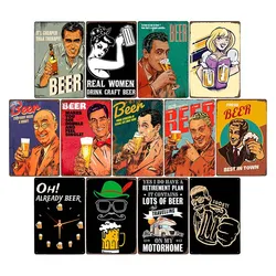 Beer Metal Sign Club Poster Plaque Plate Painting Vintage Bar Pub Wall Decoration Home Decor 20x30cm