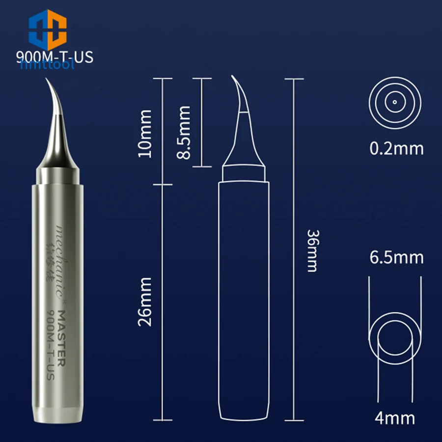 MECHANIC 900M-T-UK/UI/US Soldering Iron Lead Free Tips Fly Line Welding Remove Glue Tip For 936 Rework Station Soldering Tool