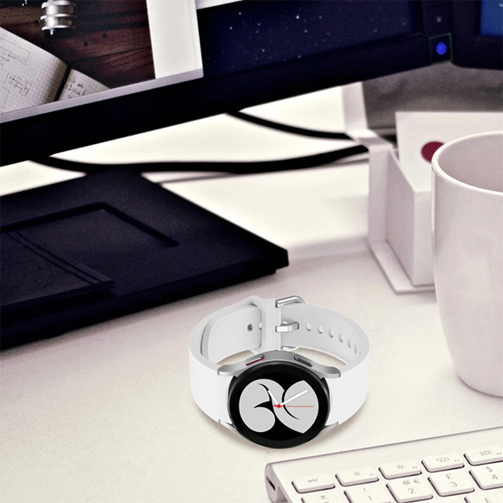 BEHUA 20มม.นาฬิกาสายคล้องคอสำหรับ Samsung Galaxy 4 40มม./44มม.เกียร์ S2 Active 2 Watchband watch4คลาสสิก42Mm 46Mm Correa สร้อยข้อมือ