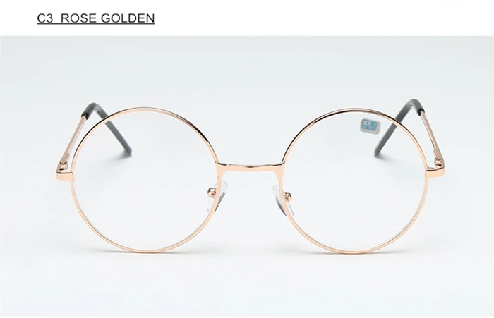 Runde Myopie-Brille für Damen und Herren, Retro-Metallbrille mit klaren Gläsern, kurzsichtige Brille, schwarz, silberfarben, goldfarbene Rahmen, -1,0, -1,5, -2,0 bis -4,0 – Detail 10