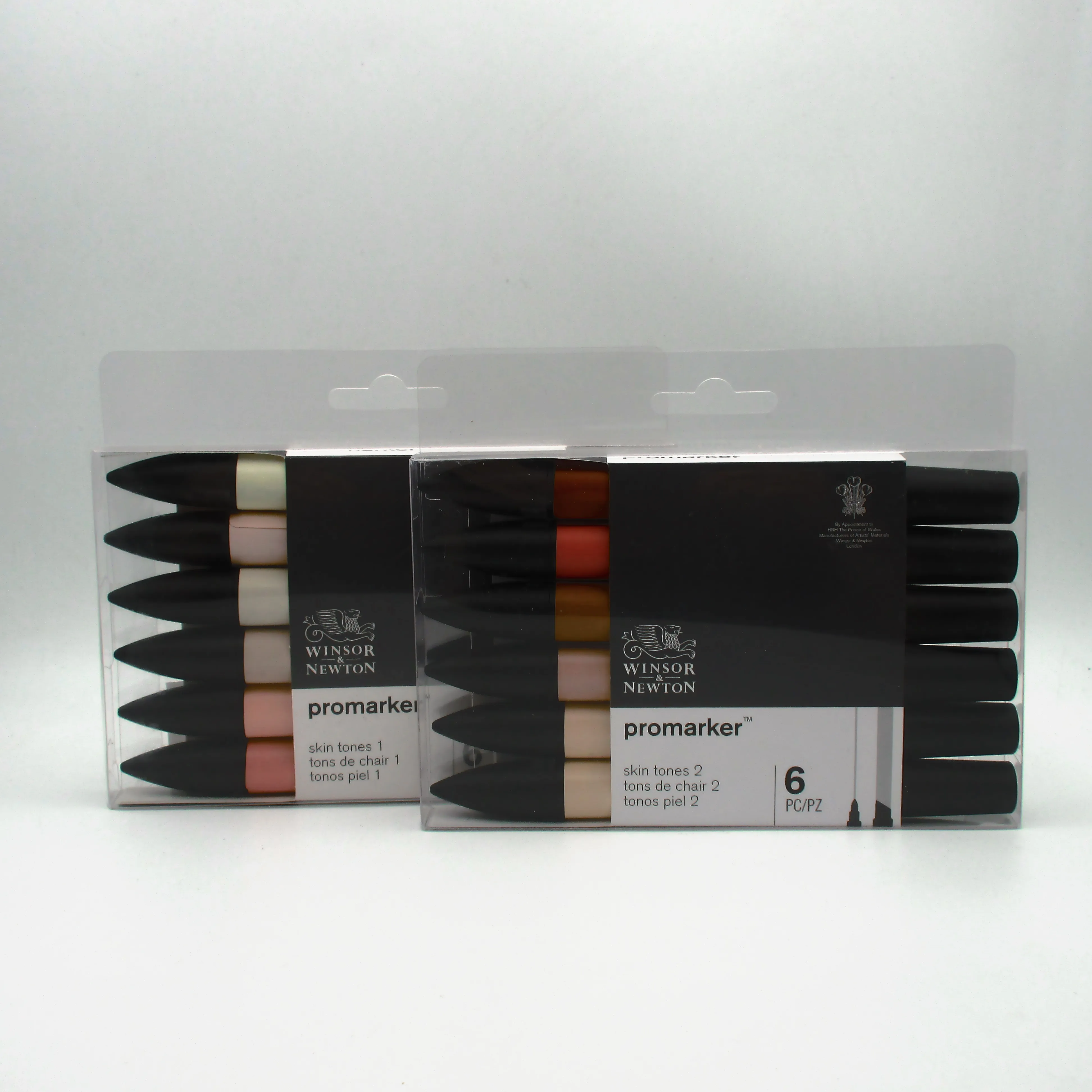 Winsor & Newton Promarker Skin Tones Set Twin Tip Alcohol Based Fast Dry Markers