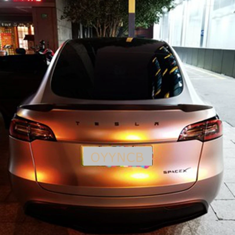 

Спойлер RZ Style 2017-2022 подходит для Tesla Model Y, высококачественный задний спойлер из настоящего углеродного волокна, крышка багажника, автозапчасти