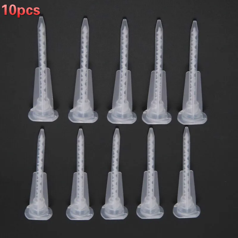 10 pz AB colla statica bocca ugelli di miscelazione tubo resina colla adesivo miscelatore tubo strumenti per pistole per calafataggio AB pistola per colla