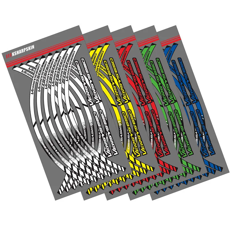 

12 X Motorcycle Styling Wheel Hub Tire Reflective Sticker moto Car Decorative Stripe Decal For KAWASAKI VERSYS 650 VERSYS650