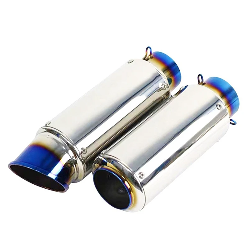 

51mm 61mm Universal Motorcycle Exhaust Tailpipe Muffler Tube Glossy chrome plated Stainless Steel Slip On DB Killer