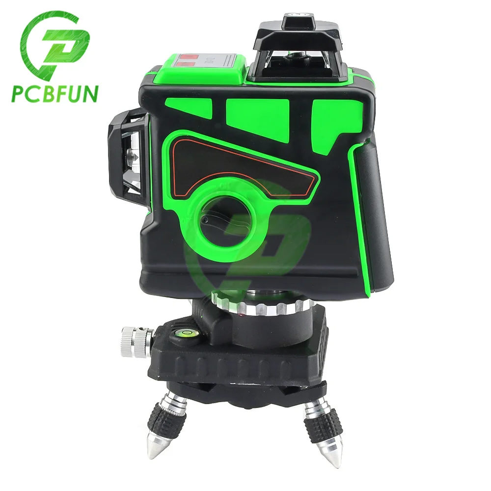 

Laser Level 12 Lines 3D Self Levelling 360 Horizontal And Vertical Cross Green Laser Beam Line for Indoors and Outdoors