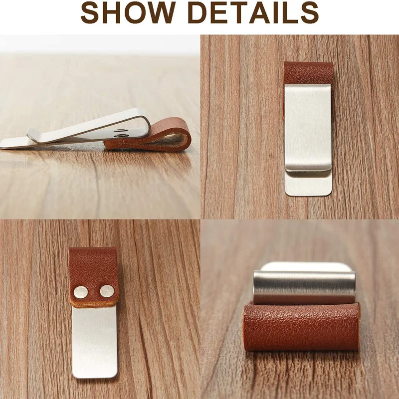 Настройка выгравировать с вашим именем металлический кожаный держатель для ручки латунь Нержавеющая сталь зажим карандаша молочных ручка для записной книжки держатель