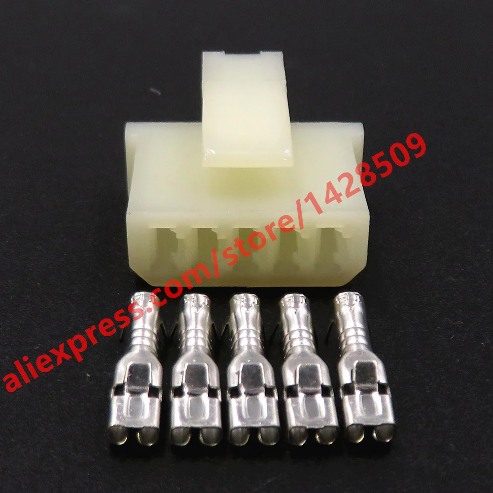 1 Set 5 Pin Car Electric Wire Cable Unsealed Socket 171971835A 2.8 Series Automotive Modification Connector