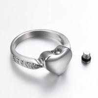 Memorial Stainless Steel Cremation Ring Size 7-9 Ash Urn Ring Anniversary Jewelry Keepsake Customized Name