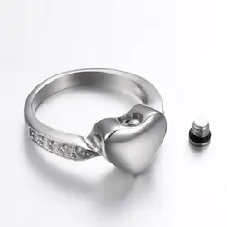 Memorial Stainless Steel Cremation Ring Size 7-9 Ash Urn Ring Anniversary Jewelry Keepsake Customized Name