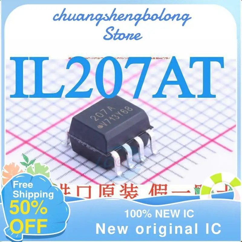 

20PCS IL207AT SOP-8 207A New original IC Optocoupler isolator chip