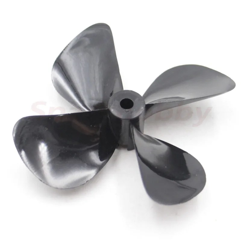 1PCS 60mm 70mm Left/Right Hand Wheelbase 4.0mm Four Blades Fiberglass Nylon Underwater Propeller Blades For RC DIY Boat Model