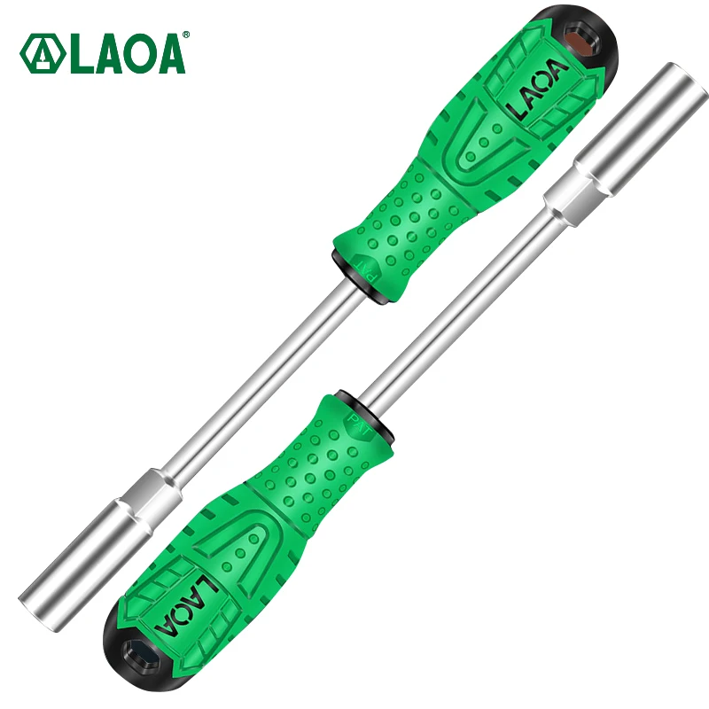 LAOA Deep Hole Sleeve Screwdriver Chrome-vanadium Steel Hex Socket Wrench Deepening Socket