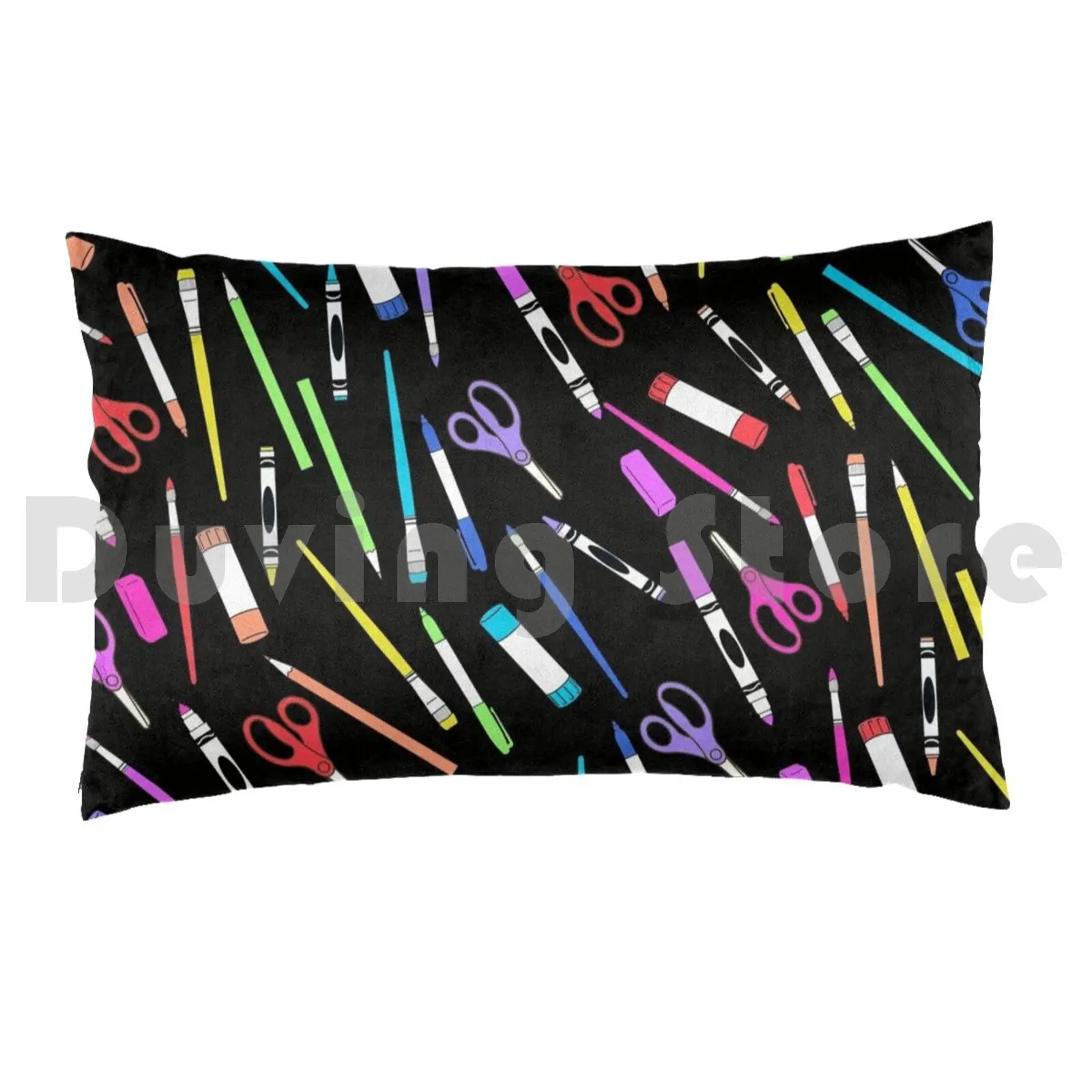 كيس وسادة سحري للخردة مطبوع مقاس 50 × 75 مستلزمات فنية للمعلم الفني لوازم مكتبية للمعلمين ملونة