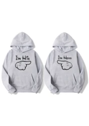 His Hers Couple Hoodies For Women Men Husband Wife Lovers Valentine Gift Sweatshirts Mr Mrs Funny Graphic Hoody Winter Clothes