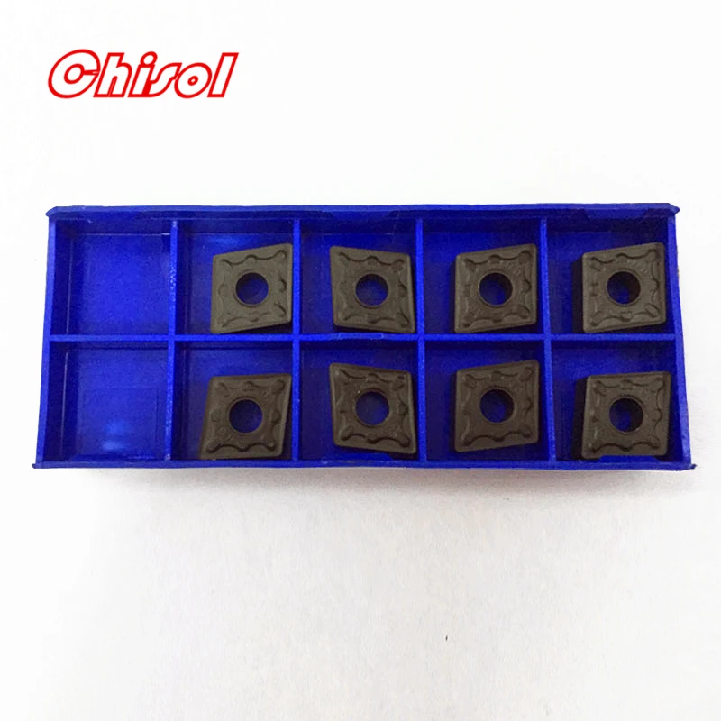Asli CNMG120404-DM CNMG120408-DM YBC252 YBC251 Cnc Karbida Mengubah Sisipan Cutting Blade Kinerja Yang Baik untuk Baja