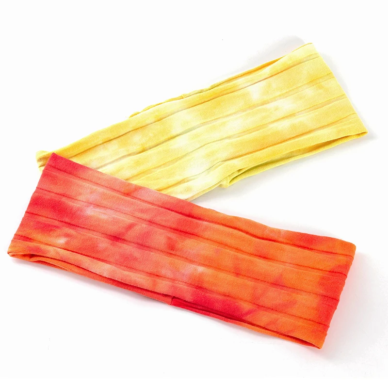 Geebro-女性用の伸縮性のあるヘッドバンド,スポーツ,フィットネス,ヨガ,トレンディなプリントパターンの伸縮性のあるヘッドバンド