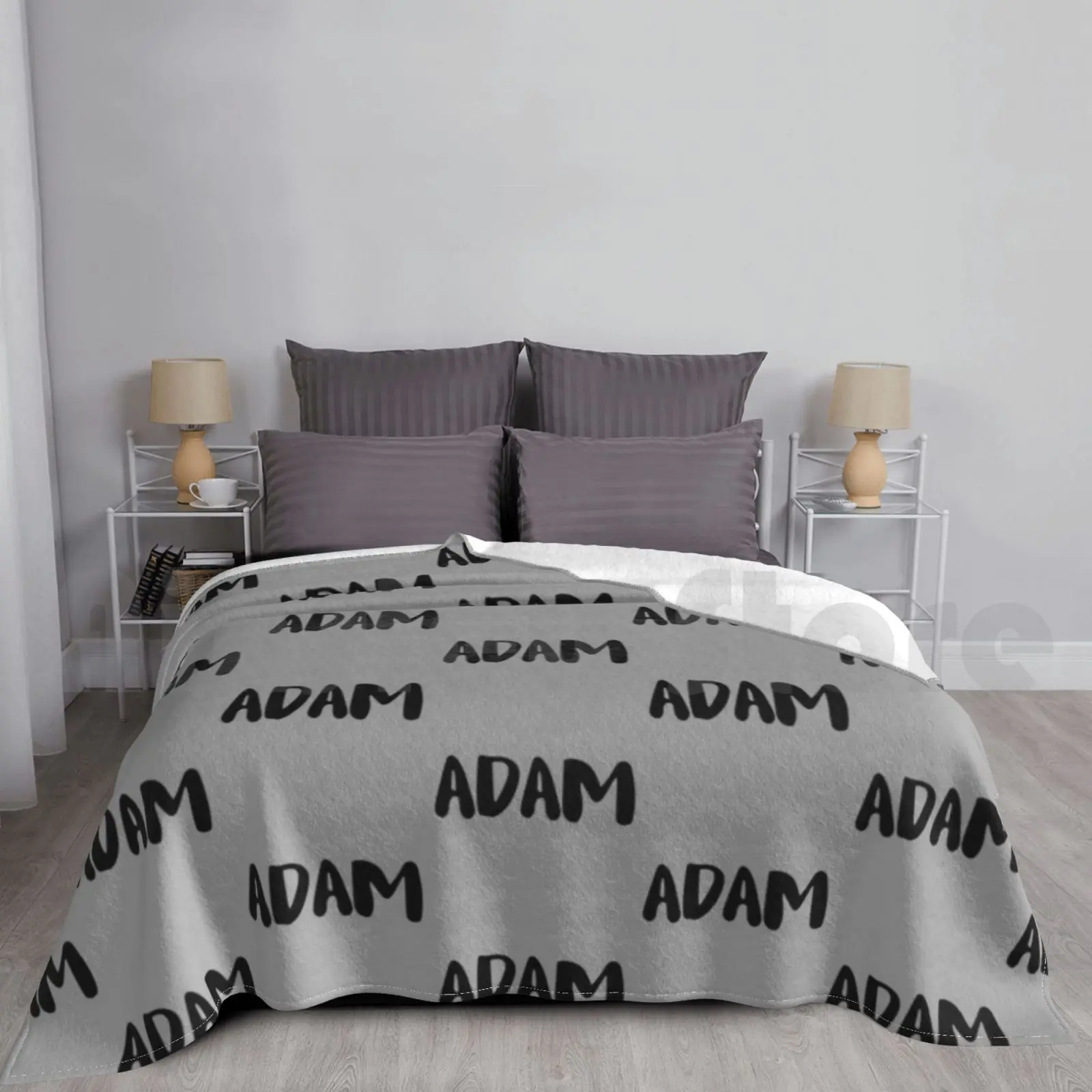 

Adam ( Gray ) Blanket Super Soft Warm Light Thin Adam Aamina Aage Names A Names Names With A Names That Start Wth A