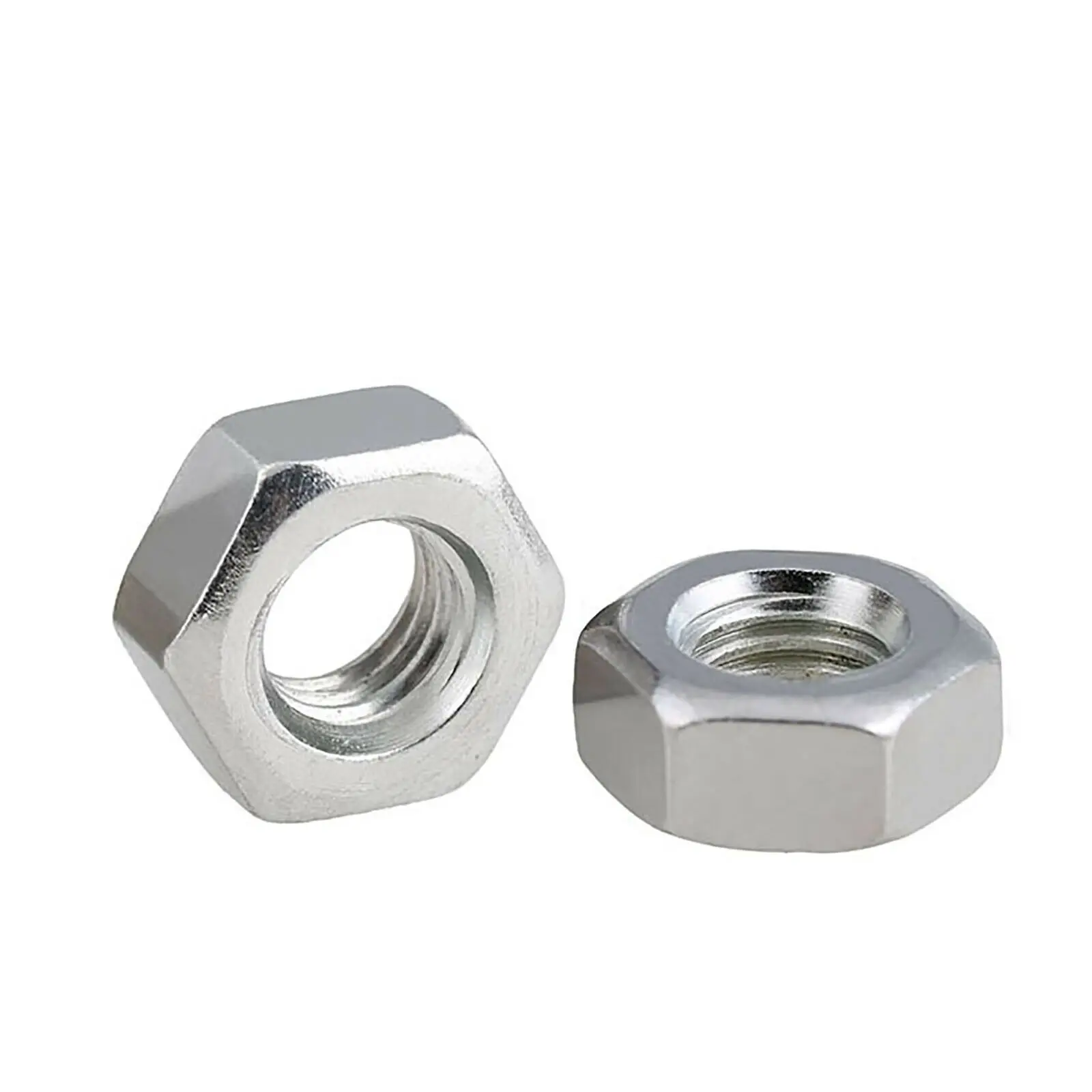 Tuercas hexagonales UNC 4 # , BSW 1/8 1/4 3/16 5/16 5/32 3/8 1/2 tuerca hexagonal de acero al carbono Chapado en Zinc, 5 uds.-50 Uds.