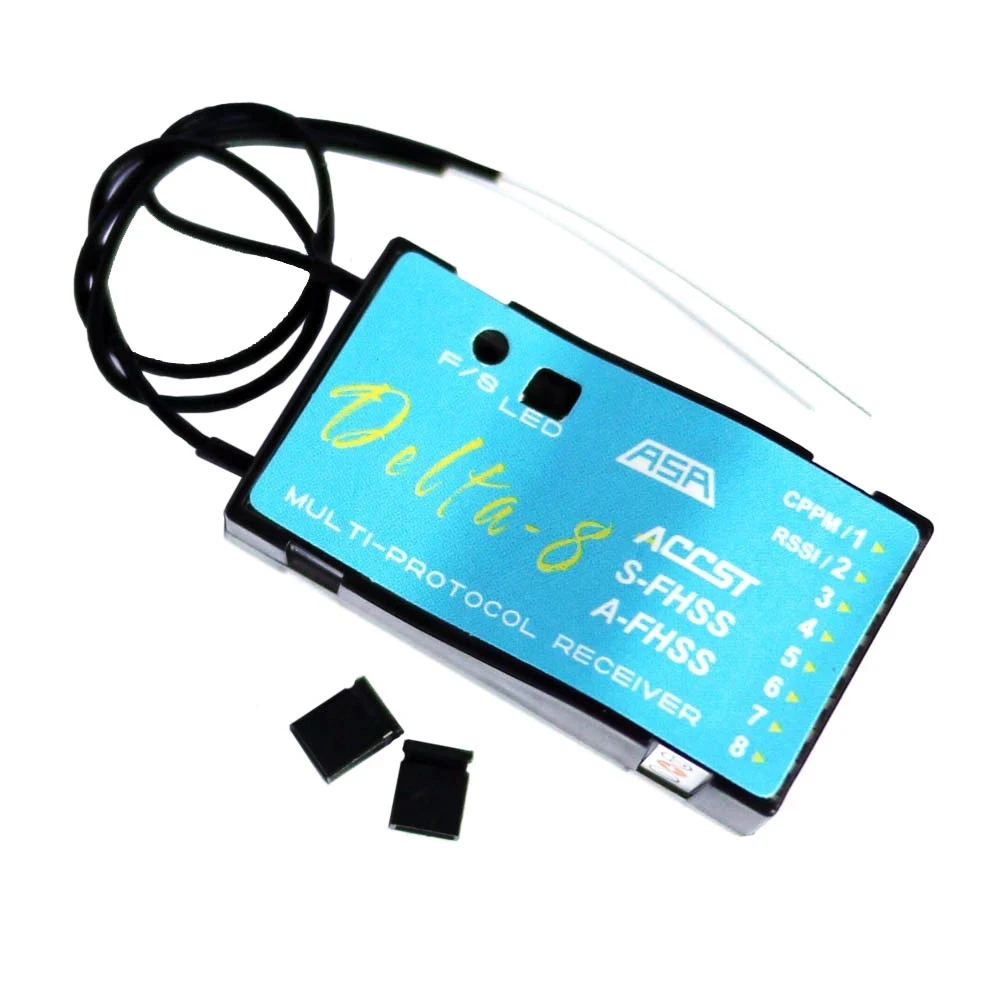 FrSky Delta 8 Receiver ACCST S-FHSS/ FHSS Hitec AFHSS Compatible with X9DP X7 RadioMaster Jumper Futaba 14SG 16SZ 6K Systems