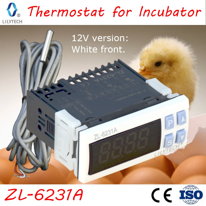 ZL-6231A, Incubator Controller, Thermostat with Multifunctional Timer, equal to STC-1000, XH-W3001 or W1209 + TM618N, Lilytech