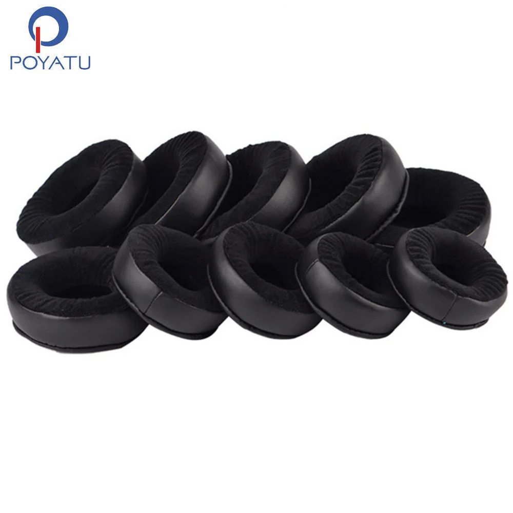 POYATU Earpads słuchawki wkładki do uszu 65mm 70mm 75mm 80mm 85mm 90mm 95mm 100mm 105mm 110mm wkładki do uszu słuchawki Earpads obicia na poduszki