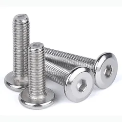 304 Stainless Steel  Inner Hex Screws Flat Bevel Hexagon Socket Machine Screw  Bolt Fastening Nail  M4 M5 M6 M8 M10