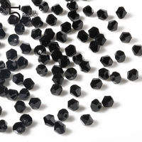 3mm Austrian Black Bicone Crystal Beads Material for Jewelry Diy Accessories Perles Faceted Spacer Glass Beads Wholesalehtt Z216