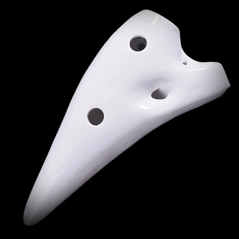 Classical Musical Instrument Ceramic Ocarina 12 Hole Kiln-fired Ceramic Alto C Painted Ocarina Flute