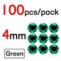 100 Piezas de 4mm Verde
