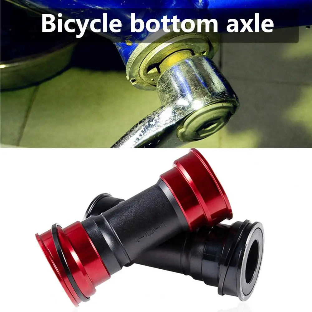 BB92 Press-Fit Bottom Bracket Low Friction 86-92mm Aluminum Alloy Integrated Bicycle Bottom Bracket for Mountain Road Bikes